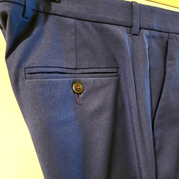 Perry Ellis Stretch Flex Men's Blue Slacks Slim Fit Size 38"/34" - Picture 5 of 10